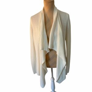 LOFT Cream Draped Cardigan – Size M
